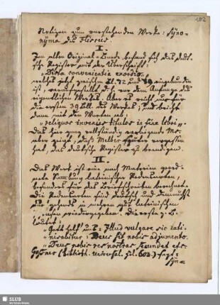152r-153v: Ausführliche Beschreibung von Inhalt und Aufbau der Synonyma des Stephanus Fliscus von Friedrich August (Gottlieb) Barnheim