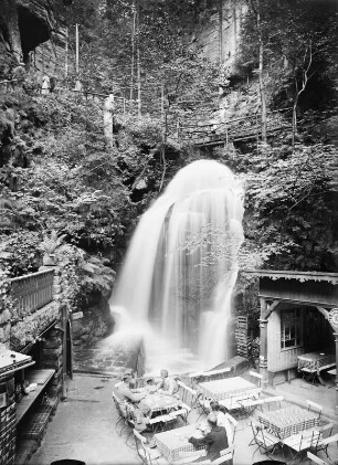 Sächsische Schweiz, Amselfall b. Rathen : Sächsische Schweiz. Amselfall bei Rathen