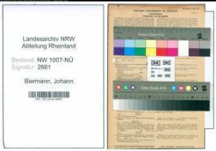Entnazifizierung Johann Biermann , geb. 10.02.1891 (Landwirt)