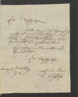 Brief von Christian Schkuhr an Johann Jacob Kohlhaas
