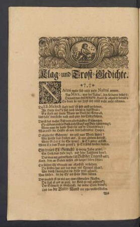 Klag- und Trost-Gedichte