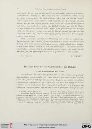 8: Die Grundsätze bei der Commendation der Plebejer