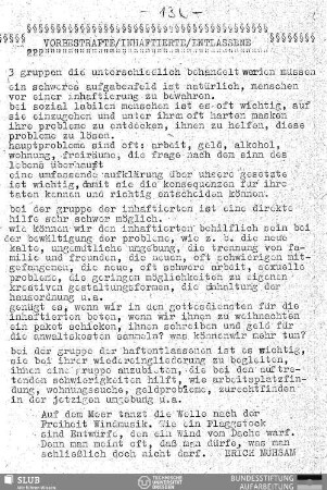 Vorbestrafte, Inhaftierte, Entlassene