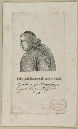 Bildnis des Roger Ioseph Boscovich