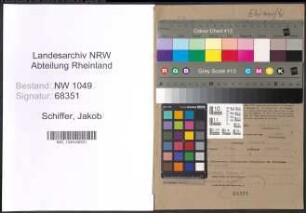 Entnazifizierung Jakob Schiffer , geb. 05.02.1895 (Kaufmaennischer Angestellter)