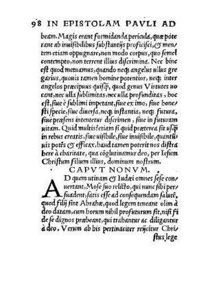 Capvt Nonvm.
