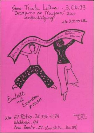 "Wenn ich nicht tanzen darf ... E. Goldmann" Gran-Fiesta Latina