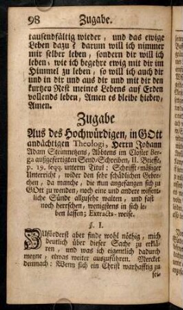 98-109, Zugabe...