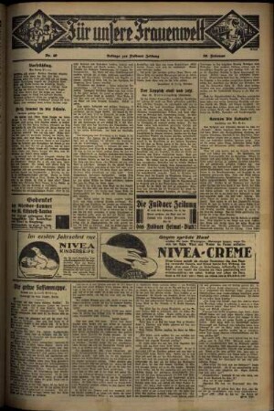 Zweite Ausgabe vom Samstag, den 01. März 1930.