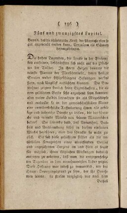 Fünf und zwanzigstes Capitel. - Neun und zwanzigstes Capitel.