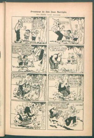 Aventuras de don Juan Barrigón : Don Pánfilo recoge manzanas