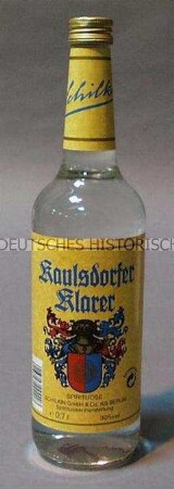 Schilkin "Klausdorfer Klarer", 0,7-Liter-Flasche mit Inhalt