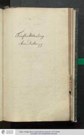 Vte Abtheilung: Arien, Duetten