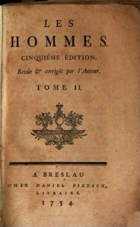 Les Hommes, Tome II.