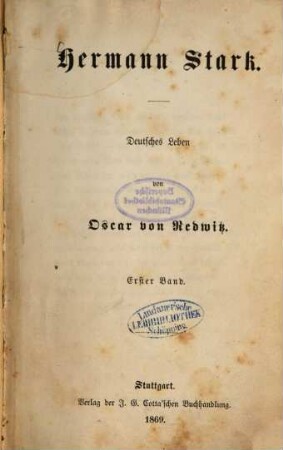 Hermann Stark : deutsches Leben, 1