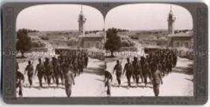 Die besiegten türkischen Truppen in Palästina