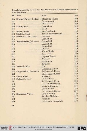 Vereinigung Freischaffender Bildender Künstler Sachsens (Nr. 366-454)