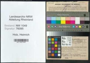 Entnazifizierung Heinrich Holz , geb. 20.04.1893 (Spediteur)