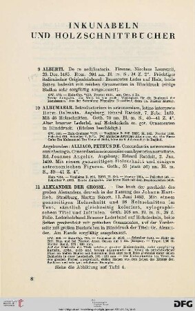 Inkunabeln und Holzschnittbücher (Nr. 9-46)
