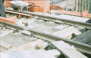 Stuttgart Zuffenhausen Neubau Brücke 2035 Montage Schienen