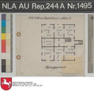 Städtisches Haus Rudolf-Eucken-Allee 9 in Aurich: Grundriss Kellergeschoss