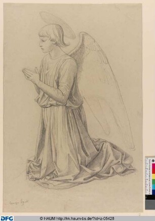 Kniender Engel aus Benozzo Gozzolis "Anbetung der Könige"