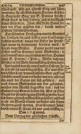 Cap. LV. Vom Verzug der göttlichen Hülffe