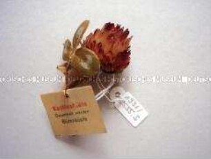 WHW-Abzeichen, Heilkräuter: Rotkleeblüte, 7. Reichsstraßensammlung vom April 1942