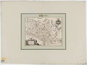Karte von Schlesien, 1:1 400 000, Kupferstich, um 1646