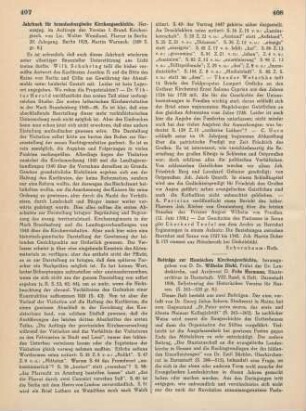 407-408 [Rezension] Jahrbuch für brandenburgische Kirchengeschichte ; 20. Jahrgang 1925