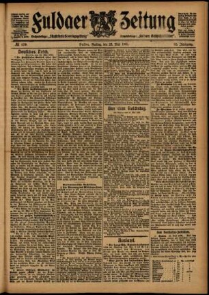 Ausgabe vom Freitag, den 26. Mai 1905.