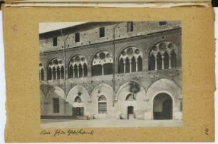Castello Visconteo, Pavia: Ansicht (aus: Skizzen- und Fotoalbum 4)