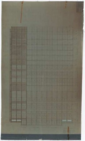 Hochschulbibliothek, Karlsruhe Neubau: Fensterübersicht, 1:50