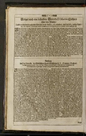 ... Vorrede D. Martin Luthers über den Psalter/