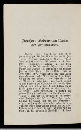 Lebensumstände