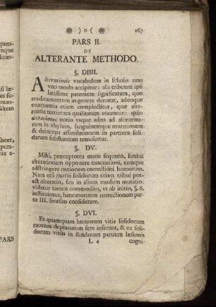 Pars II. De Alterante Methodo