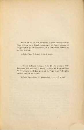 Inwiefern ist Leibniz in der Psychologie ein Vorgänger Herbarts : ein Beitrag zur Geschichte der Psychologie