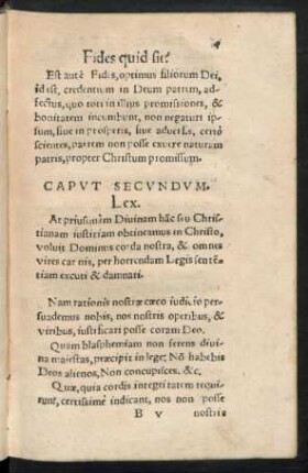 Caput Secundum. Lex.