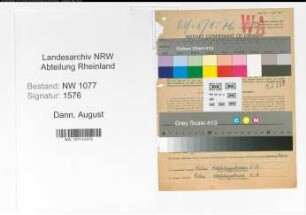 Entnazifizierung August Dann , geb. 19.05.1897 (Polizist)