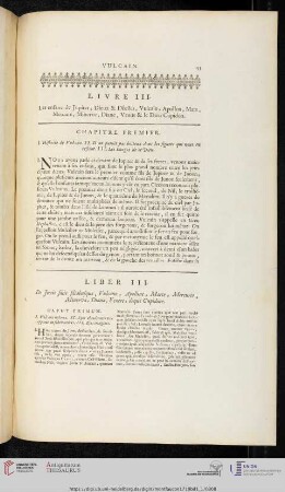 Livre III / Liber III