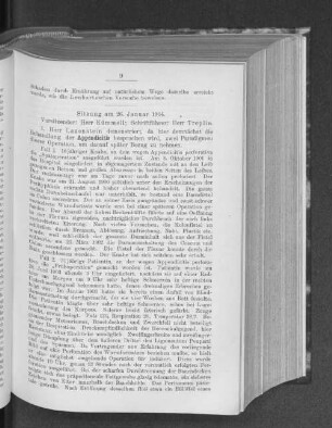 Sitzung am 26. Januar 1904.