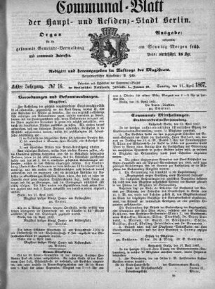 1867,16: No. 16, 21. April 1867