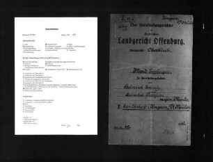 Untersuchungsakten -Sonderheft Adolf Müller