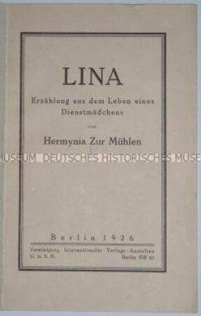 Erzählung aus dem Leben eines Dienstmädchens