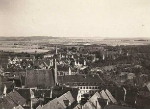 Rothenburg ob der Tauber. Kappenzipfel vom Rathausturm