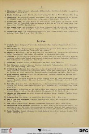 Fayence (Nr. 47-99)