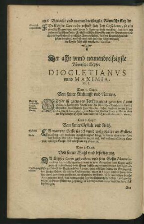 Der acht unnd neunendreissigste Römische Keyser Diocletianus unnd Maximianus.