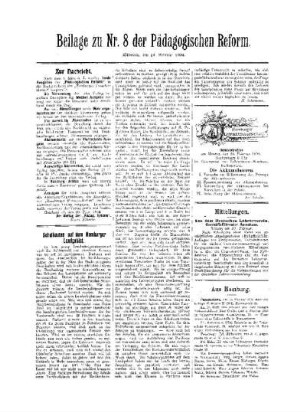 Hamburger Lehrmittel-Ausstellung : Beilage zu Nr. 8 der Pädagogischen Reform