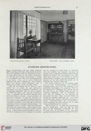 Schweizer Arbeiter-Möbel