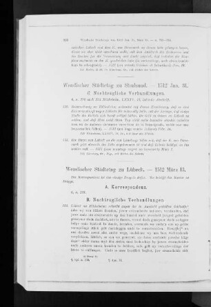 Wendischer Städtetag zu Lübeck. - 1512 März 13.
